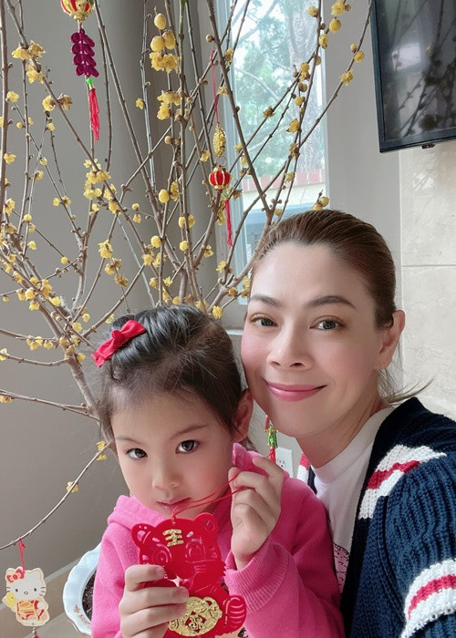 Ở Mỹ, ca sĩ Thanh Thảo đã trang hoàng nhà cửa đón Tết.