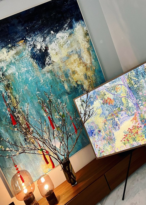 Đàm Thu Trang khoe một góc biệt thự ngập tràn không khí Tết.