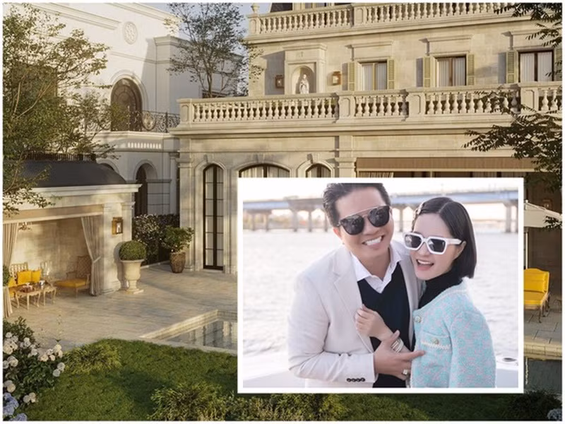 Di Băng và chồng đại gia còn có căn biệt thự 400 tỷ, rộng 640m2 được thiết kế bởi NTK Thái Công.