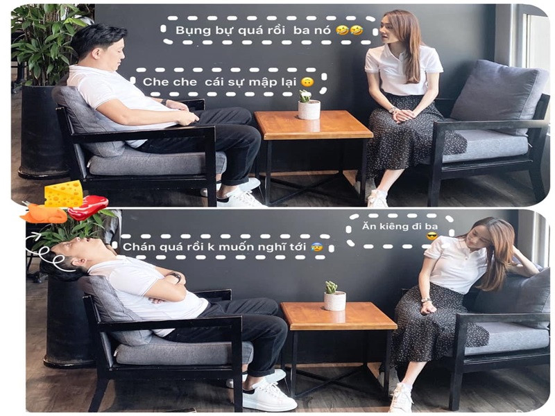 Nhã Phương không ít lần đăng tải khoảnh khắc hài hước của ông xã.