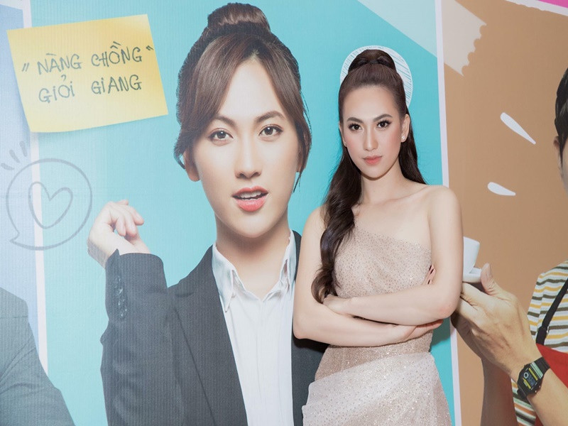 Phương Anh Đào cũng là diễn viên tài năng. Cô từng đóng cặp với “ông hoàng phòng vé” Thái Hòa trong bộ phim điện ảnh “Chàng vợ của em”.