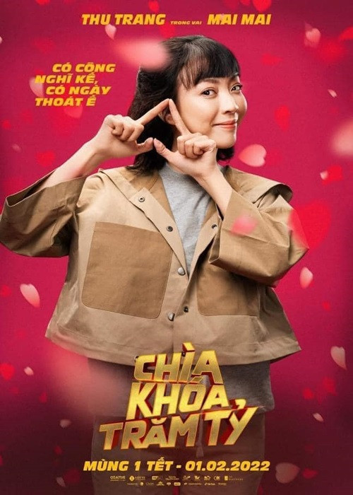 Dịp Tết 2022, Thu Trang đóng chính phim “Chìa khóa trăm tỷ”. Nhiều khán giả đặt kỳ vọng dự án này sẽ gây sốt phòng vé.