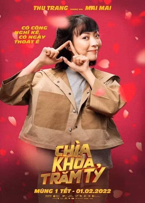 Dịp Tết 2022, Thu Trang đóng chính phim “Chìa khóa trăm tỷ”. Nhiều khán giả đặt kỳ vọng dự án này sẽ gây sốt phòng vé.