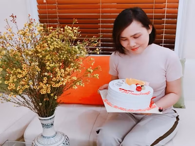 Vai diễn trong Táo Quân của Anh Thơ là vai quần chúng, chỉ xuất hiện 5 phút. Ảnh: FBNV