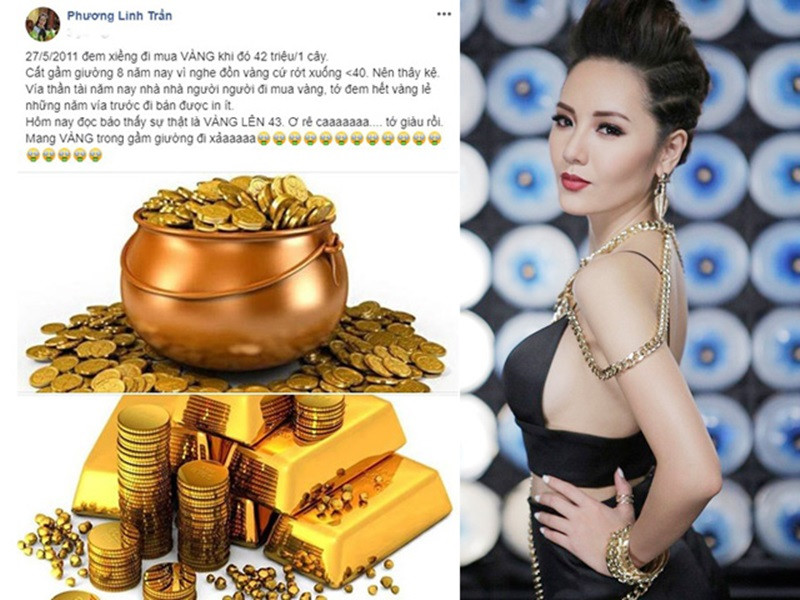 Năm 2019, Phương Linh tiết lộ, năm 2011, cô mang tiền đi mua vàng và đã tích cóp được 188 cây vàng. Ảnh: Dân Việt