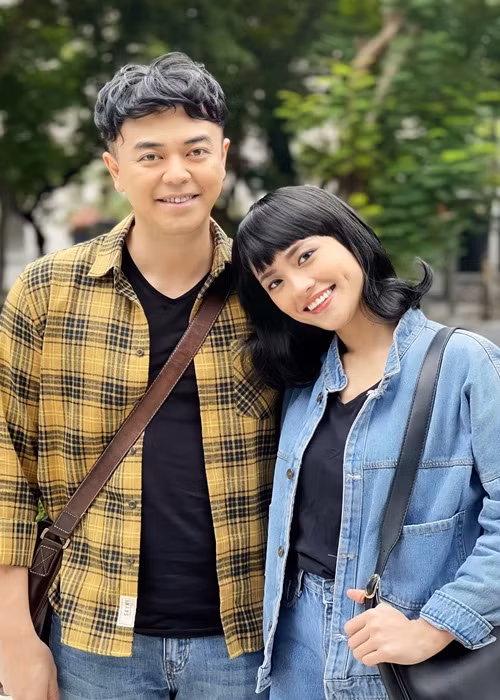 Trong “Anh có phải đàn ông không”, Tuấn Tú đóng cặp với Thúy An. Cô vào vai Thùy Dung. Ảnh: FB Tuấn Tú