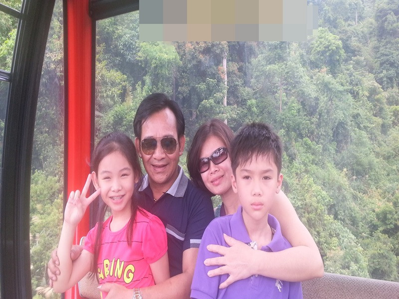 Quang Tèo cảm ơn bà xã vì đã kiên trì cùng anh có con rồi ở nhà nuôi dạy con cho anh yên tâm làm việc. Ảnh: FBNV