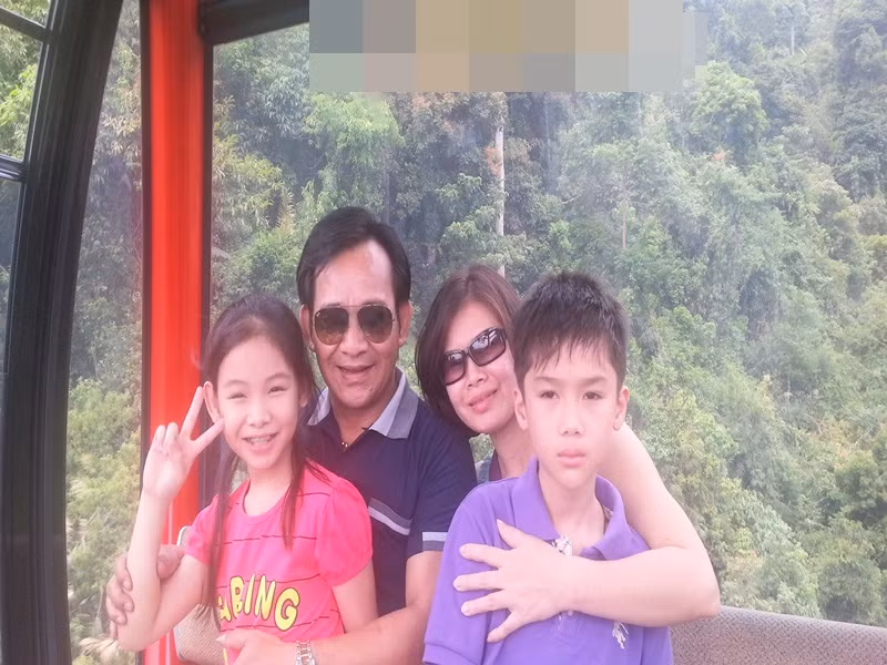 Quang Tèo cảm ơn bà xã vì đã kiên trì cùng anh có con rồi ở nhà nuôi dạy con cho anh yên tâm làm việc. Ảnh: FBNV