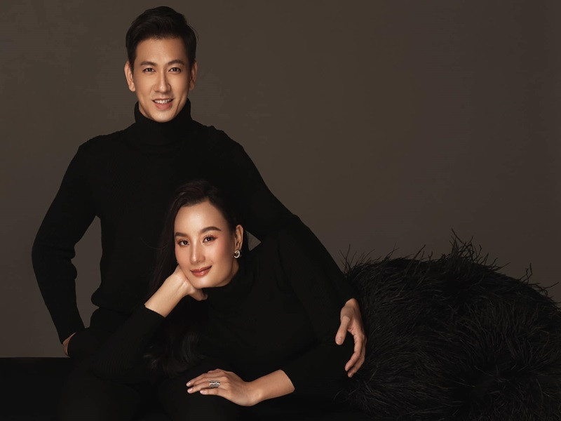 Năm 2015, Lê Thúy kết hôn với diễn viên kiêm nhà thiết kế mỹ thuật phim ảnh Đỗ An. Cặp đôi sống hạnh phúc những năm qua. Ảnh: FBNV