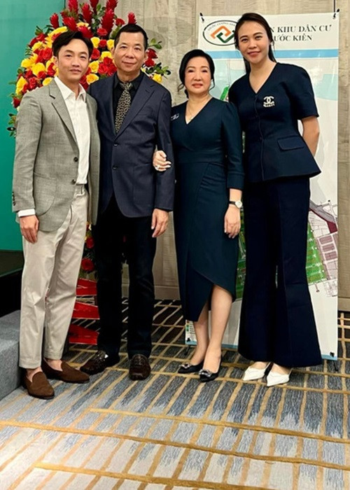 Đàm Thu Trang được gia đình chồng yêu quý. Ảnh: FBNV