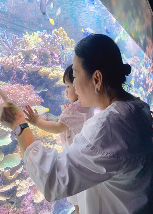 Thu Thảo thi thoảng đăng tải hình ảnh mẹ chồng trên trang cá nhân. Ảnh: FBNV