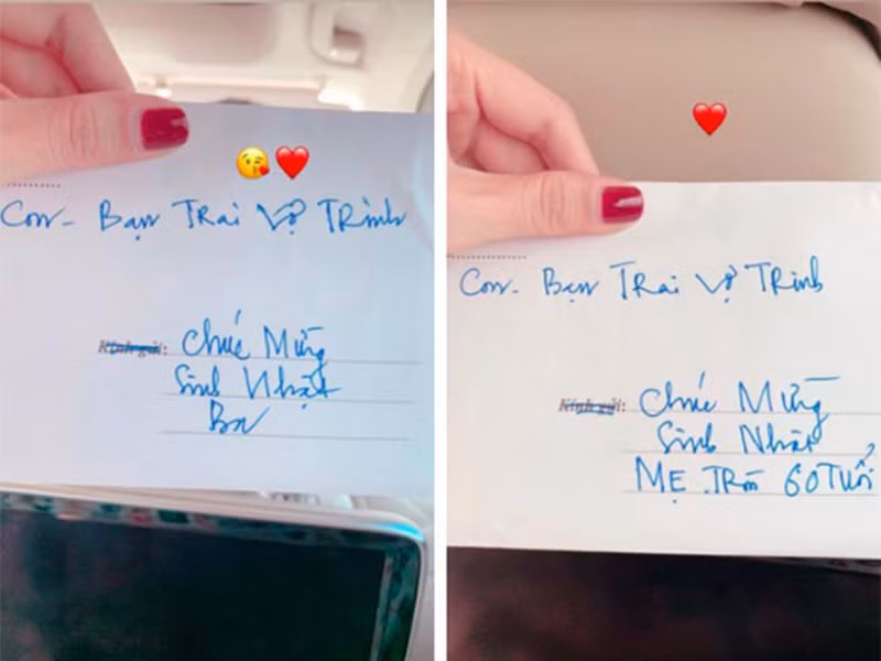 Cách đây không lâu, Ngọc Trinh còn khoe quà bạn trai tặng bố mẹ nhân dịp sinh nhật.