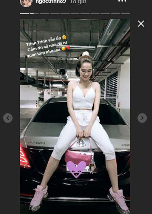 Sau khi nhận được những lời động viên của người hâm mộ, Ngọc Trinh gửi lời cảm ơn và trấn an fan rằng cô vẫn ổn.
