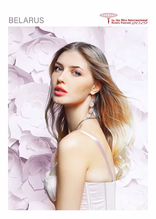 Maria Perviy sở hữu nhan sắc ngọt ngào như búp bê, chiều cao lý tưởng 1m79. Hiện tại, đại diện Belarus được dự đoán đăng quang cuộc thi Hoa hậu Quốc tế 2019.