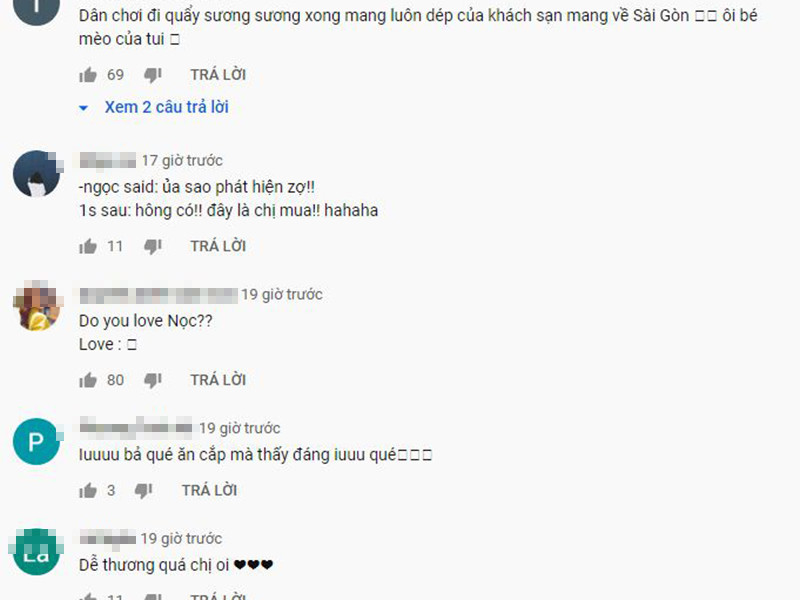 Người hâm mộ cười nghiêng ngả trước hành động Lan Ngọc lỡ tay lấy dép.