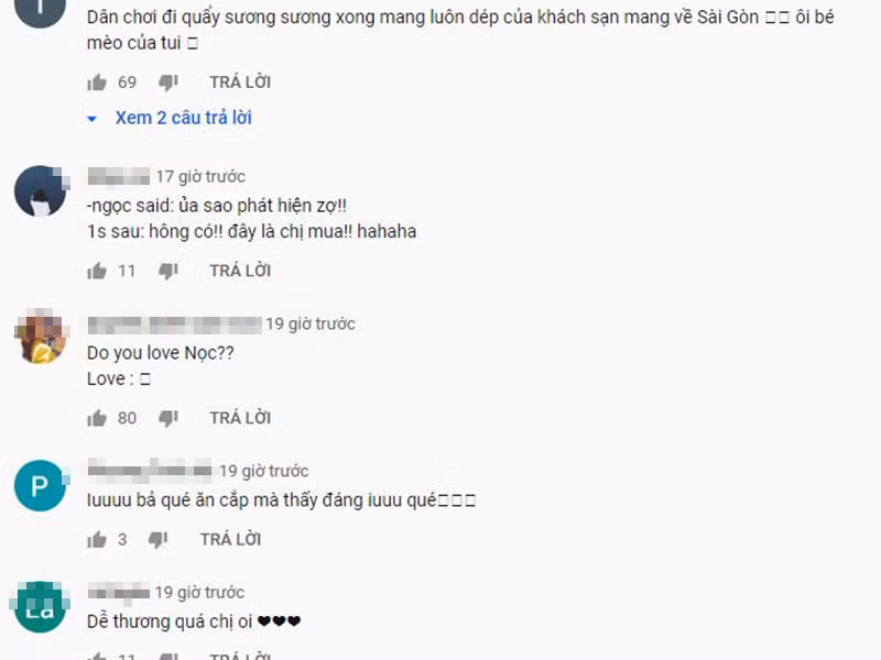 Người hâm mộ cười nghiêng ngả trước hành động Lan Ngọc lỡ tay lấy dép.