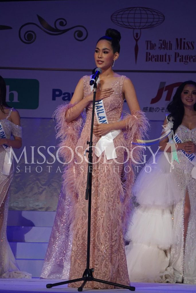Tường San dừng chân ở top 8 trong khi đại diện Thái Lan đăng quang Hoa hậu Quốc tế 2019.