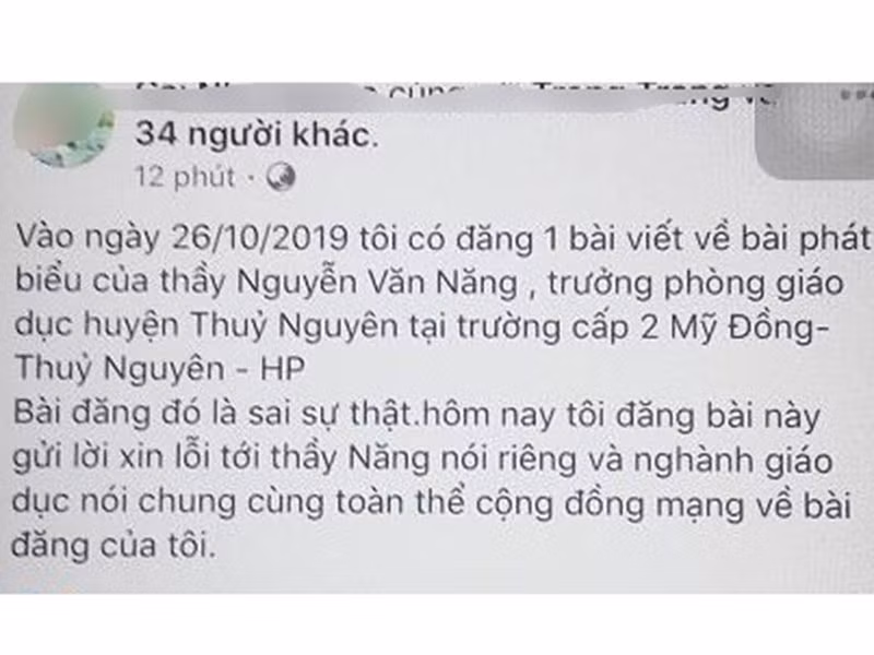 Bia dat phat bieu cua Truong phong GD&DT, thieu phu Hai Phong linh an phat