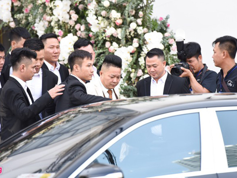 Doanh nhân Phan Lĩnh trong hôn lễ. Ảnh: Zing