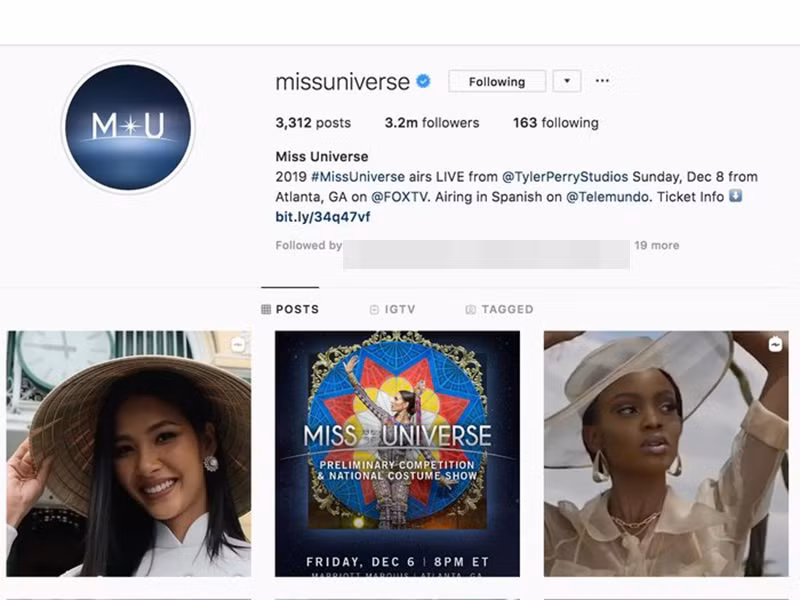 Trang Instagram của cuộc thi đăng lại video giới thiệu thí sinh khu vực Châu Á - Thái Bình Dương và tiếp tục sử dụng hình ảnh Hoàng Thùy khiến fan của nàng á hậu vô cùng vui mừng.