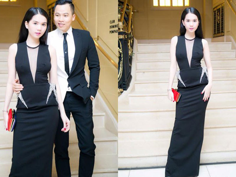 Ngọc Trinh thỏa mơ ước khi được xem show diễn hoành tráng.