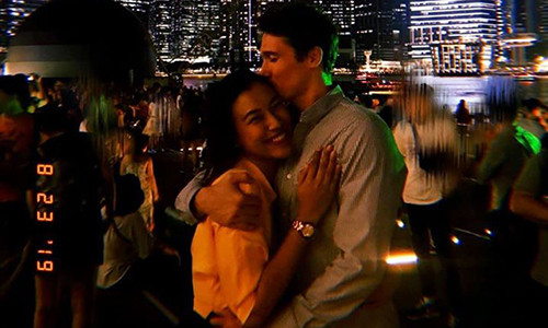 MC Hoang Oanh va ban trai ngoai quoc chuan bi lam dam cuoi-Hinh-3