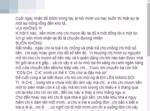 Bi stylist tiet lo chuyen vay tien giai quyet vu ly hon, Ngoc Lan noi gi?-Hinh-2