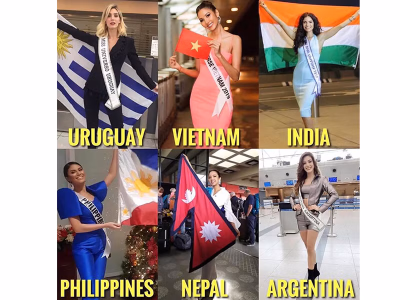 Đại diện Nepal, Argentina, Ấn Độ, Uruguay lên đường chinh chiến.