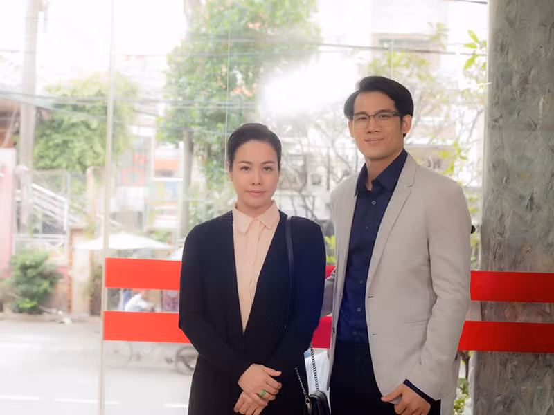 Nhật Kim Anh đang quay phim "Vua bánh mì".