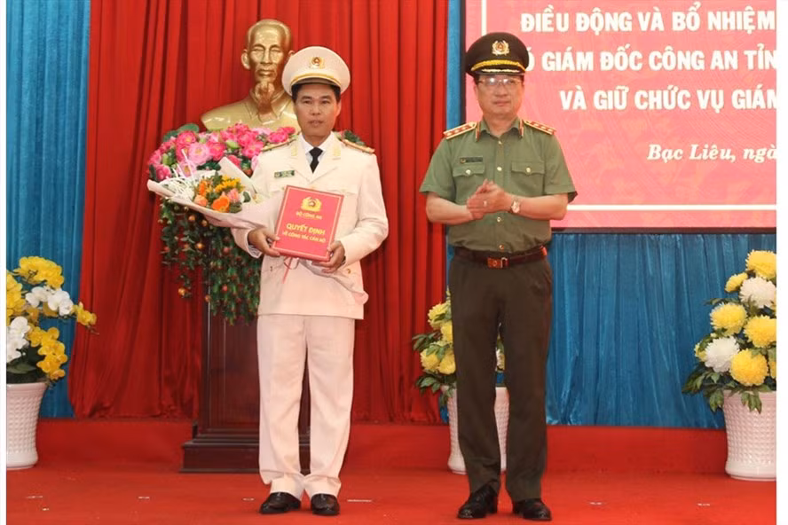 Biet gi ve 3 tan Giam doc CA tinh Bac Lieu, Son La, Thai Binh