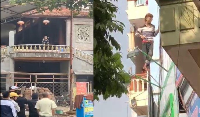 Khoảng 8h ngày 16/11, một nam thanh niên có biểu hiện nghi "ngáo đá" trèo lên cổng chùa la hét, gây mất trật tự. Trong lúc nam thanh niên trèo lên lan can chùa đã hò hét, cầm dao tự chặt vào nhiều ngón tay. Sự việc xảy ra khiến nhiều người hiếu kỳ đến xem khiến nam thanh niên càng thêm kích động.