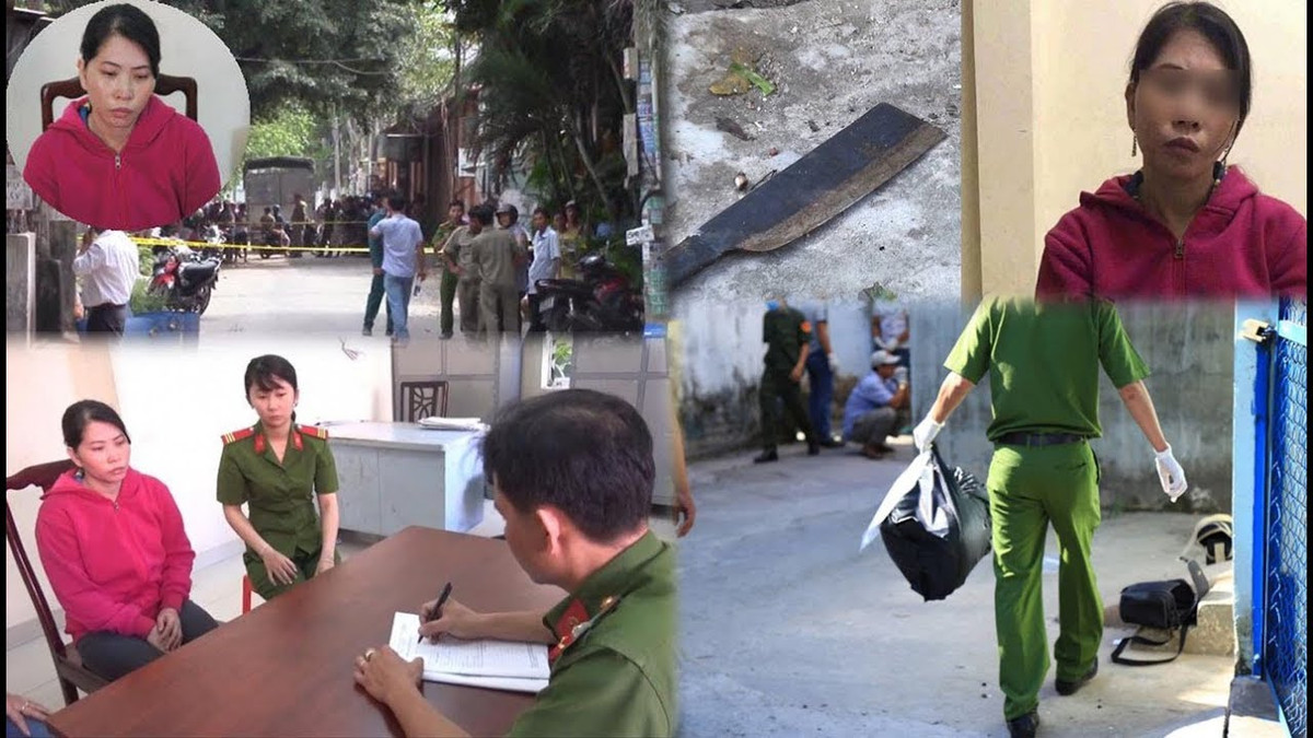 Diễm khai tại tòa: "Khi anh Tú chụp lại tay đang cầm dao, bị cáo không giữ được con dao đó nhưng vớ được con dao gọt trái cây nên đâm tiếp khiến anh Tú ngã xuống. Thấy chồng nằm bất động, bị cáo sờ tay lên ngực thì phát hiện anh Tú không còn thở.