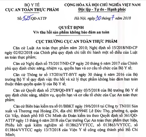 Tra giam can Hoa Sam Dat chua chat cam gay dot quy, suy gan than