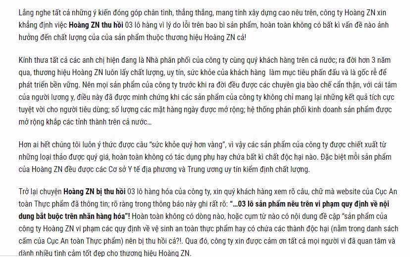 Ngoai tra Hoa sam dat, Cong ty Hoang ZN bi thu hoi nhung san pham nao?-Hinh-5