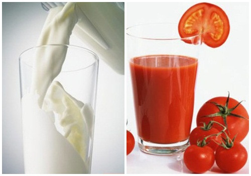 Bên cạnh đó, bạn có thể xay nhuyễn cà chua với sữa tươi và đắp hỗn hợp này lên vùng ria mép để loại bỏ vùng lông xấu xí này. Ảnh duongdamat.