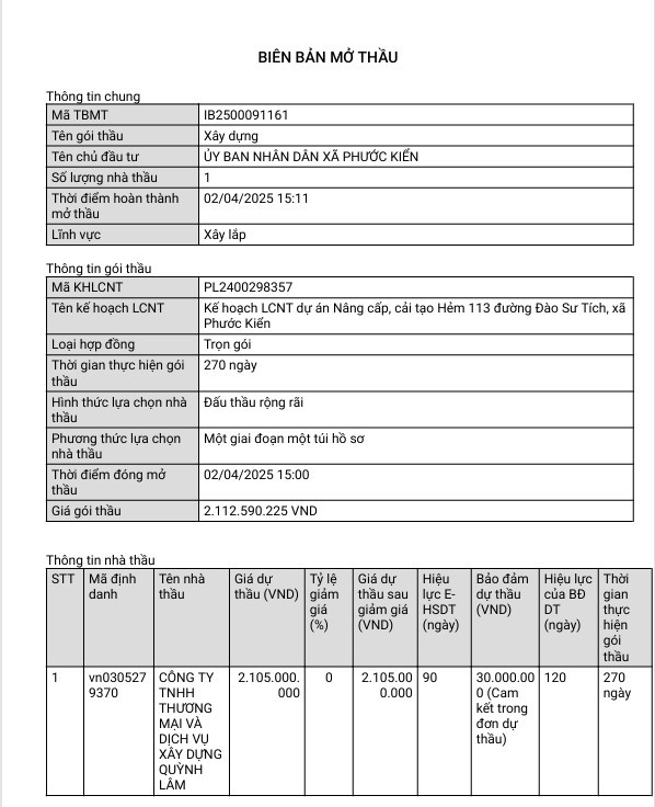 TP HCM: Cty Quỳnh Lâm một mình dự 2 gói thầu tiền tỷ tại Phước Kiển - Hình 2 TP HCM: Cty Quynh Lam mot minh du 2 goi thau tien ty tai Phuoc Kien-Hinh-2