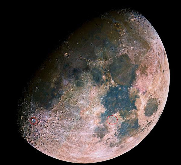 Một số người cho rằng nước trên Mặt Trăng có thể là món quà được sao chổi hay các tiểu hành tinh ướt át mang tới qua những vụ va chạm trong quá khứ xa xưa. Hầu hết nước từ một tác động như vậy sẽ bắn ra vào không gian, nhưng có một số phần tử chậm chạp có thể được giữ lại bởi lực hấp dẫn của Mặt Trăng.