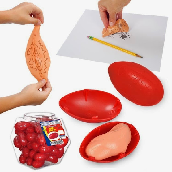 Trong một lần thử đặc tính của dầu silicon vào năm 1943, Wright cho thêm boric acid vào hợp chất ban đầu. Kết quả cho ra là một thứ chất nhầy nhụa, có khả năng nảy cao và ý tưởng về đồ chơi mới cho trẻ em đã ra đời.