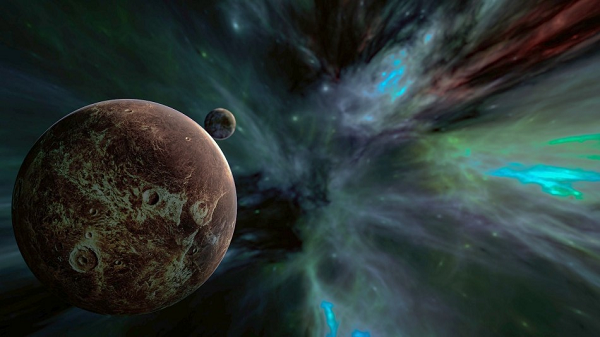 Giống như có cái gì bé nhỏ ở giữa nhưng thải ra nhiều khí bụi đến nỗi tạo thành một đám mây ma quái khổng lồ. Bản chất của thiên thể này là khó hiểu vì lượng bụi phát ra rất lớn.