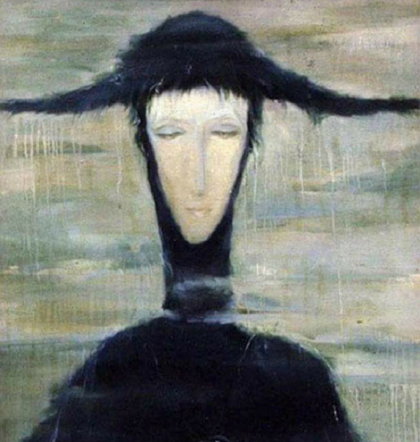 Người phụ nữ mưa được vẽ bởi nghệ sĩ Ukraina Svetlana Telets là một hình ảnh rất lạ. Bức tranh được vẽ chỉ trong 5 tiếng đồng hồ, và nữ họa sĩ đinh ninh rằng, bàn tay của cô đã bị ai đó điều khiển để vẽ lên nó. Tất cả những người từng mua bức tranh đều kể lại rằng, họ gặp phải cảm giác lo lắng, bồn chồn, mất ngủ và tin rằng luôn có ai đó đang theo dõi mình.