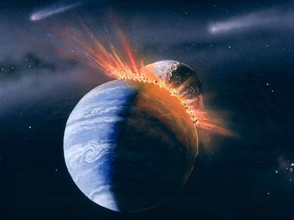 Họ nhận ra ULVZ có thể là phần vật liệu dị biệt từ hành tinh Theia giả thuyết, chưa được trộn đều với nguyên liệu Trái Đất.