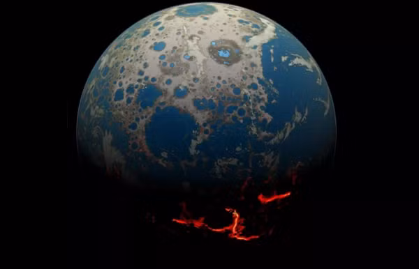 Trái Đất thuở sơ khai tắm đẫm trong bức xạ Mặt Trời, với lượng tia UV phải nhận gấp 10 lần hiện tại. Hàm lượng bức xạ được cho là hoàn toàn không phù hợp với sự sống.