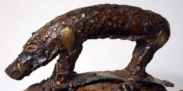 Nhiều châu báu làm từ vàng, bạc, đá quý kỳ lạ và đẹp mắt, với nhiều nguyên liệu nhập khẩu, đã được tìm thấy tại di tích đặc sắc này.