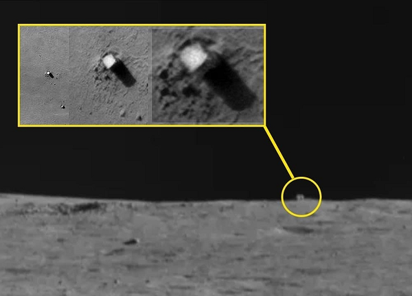 Vật thể nhôi ra ngay phía trên đường chân trời và hoàn toàn không tự nhiên, khiến nhiều người nghi ngờ là bằng chứng của một nền văn minh ngoài Trái Đất.