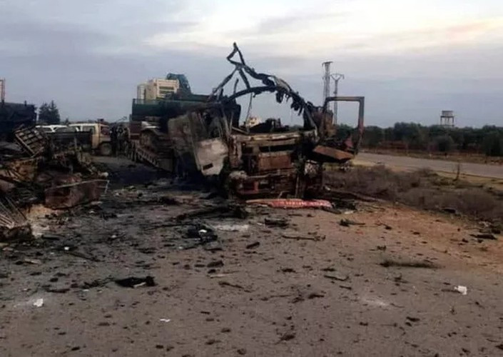 Nhưng thảm thương nhất vẫn là vụ trúng tên lửa đạn đạo của quân đội Syria vừa rồi.