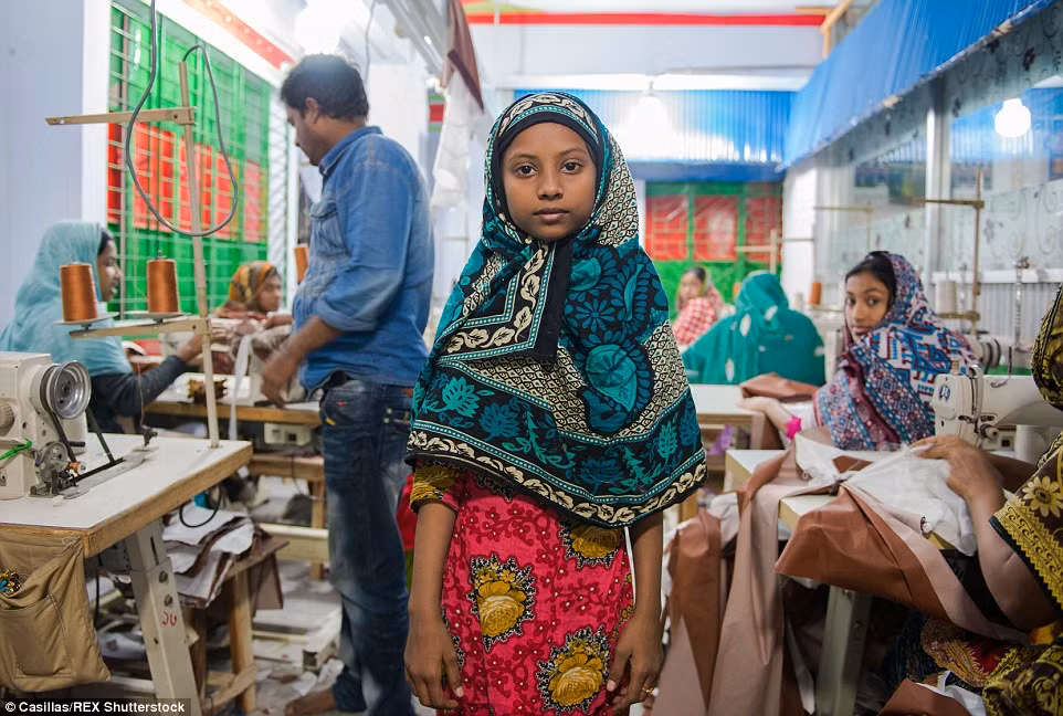 Theo tổ chức UNICEF, khoảng 1 triệu lao động trẻ em từ 10 đến 14 tuổi ở Bangladesh.