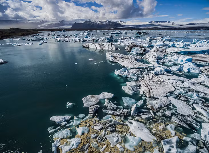 Hồ băng Jokulsarlon.