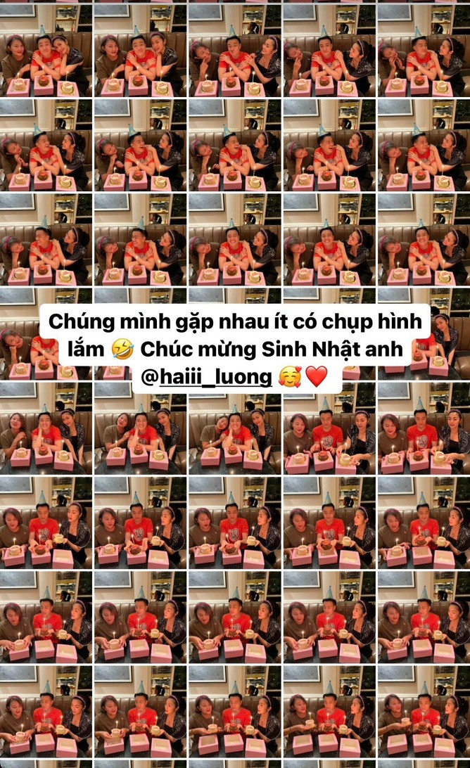 Tang Thanh Ha hoi ngo Luong Manh Hai, hai huoc khi chup anh cung nhau