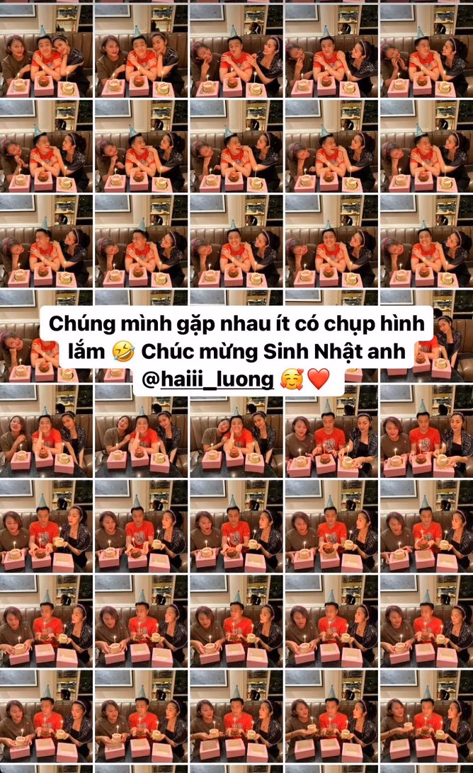 Tang Thanh Ha hoi ngo Luong Manh Hai, hai huoc khi chup anh cung nhau