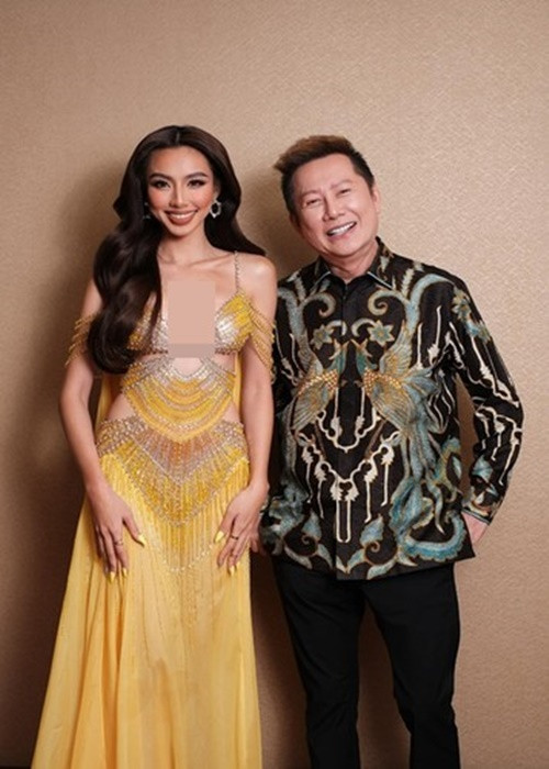 Sau khi Thùy Tiên đăng quang, ông Nawat cưng chiều mỹ nhân Việt trong suốt nhiệm kỳ. Ảnh: FBNV.